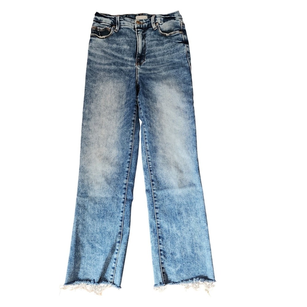 Good American Good Classic Straight Jeans 6/28 Quiet Luxury Indie Sleaze Stretch